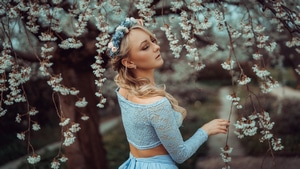 Blonde, Girls, Model, 4K wallpaper