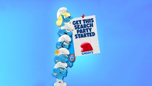 Smurfs, 2025 Movies, Blue background, 4K wallpaper