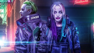 Cyberpunk 2077, Games, 2020 Games, Joker, Harley Quinn, Superheroes, Artstation, 4K wallpaper
