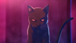 Cat, Anime, 4K wallpaper