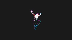 Gwen Stacy, Superheroes, , Minimalism, Minimalist, Dark, Black, 4K wallpaper