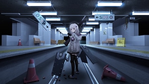 Girls Frontline, Anime Girl, Anime, Subway, 4K wallpaper