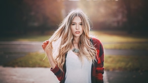 Blonde, Girls, Model, 4K wallpaper