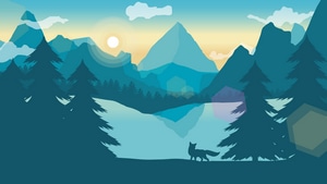 Fox, Minimalism, Minimalist, Artist, Artwork, Digital Art, 4K wallpaper