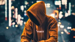 Alone, Hoodie, Anonymus, Artist, Artwork, Digital Art, 4K wallpaper