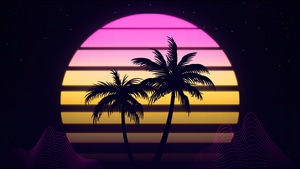 Retrowave, Artist, Artwork, Digital Art, 4K wallpaper