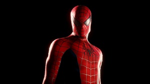 Spider-Man, AMOLED, Black background, Spiderman, 4K wallpaper