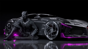 Black Panther, Superheroes, Bugatti La Voiture Noire, Bugatti, 2020 Cars, Cars, Behance, 4K wallpaper