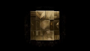 HONOR Magic V2, 3D background, Golden letters, AMOLED, 4K wallpaper
