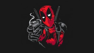 Deadpool, Superheroes, Artwork, Minimalism, 4K wallpaper