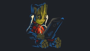 Baby Groot, Superheroes, Artwork, Artist, 4K wallpaper