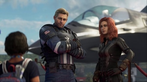 Marvels Avengers, Black Widow, Captain America, Games, 4K wallpaper
