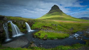 Iceland, Mountains, Nature, Waterfall, 4K wallpaper