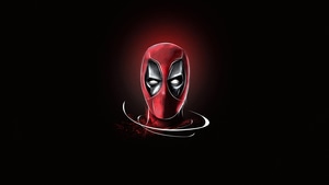 Deadpool, Superheroes, Artwork, Artist, Minimalism, Behance, 4K wallpaper