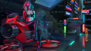 Artist, Artwork, Cyberpunk, Artstation, 4K wallpaper