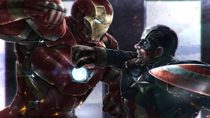 Captain America, Iron Man, Superheroes, Artwork, Artist, Pixiv, 4K wallpaper