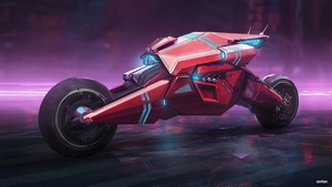Cyberpunk, Artist, Artwork, Bike, Artstation, 4K wallpaper