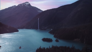 Nature, Lake, Mountains, Sky, 4K wallpaper