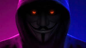 Anonymus, Mask, Hoodie, Artist, Artwork, Digital Art, 4K wallpaper