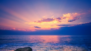 Beach, Rocks, Ocean, Nature, 4K wallpaper