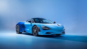 McLaren 750S Coupé, Spectrum, Special Edition, 2023, Blue aesthetic, 4K wallpaper