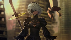 Nier Automata, Anime Girl, Anime, Artist, Artwork, Digital Art, Artstation, 4K wallpaper