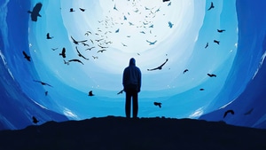Hoodie, Alone, Artist, Artwork, Digital Art, 4K wallpaper
