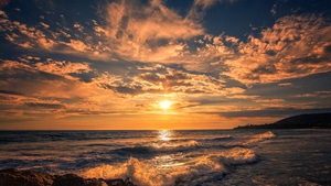 Beach, Ocean, Nature, 4K wallpaper