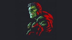 Hulk, Superheroes, Minimalism, Minimalist, Artist, Artwork, Digital Art, 4K wallpaper