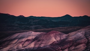 Mountains, Nature, Moon, 4K wallpaper