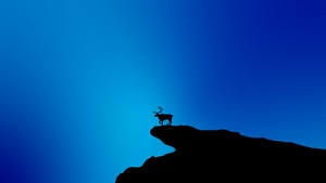 Reindeer, Minimalism, Minimalist, Artist, Artwork, Digital Art, 4K wallpaper