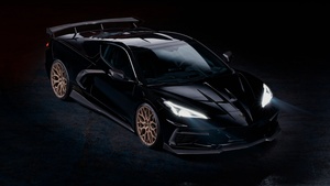 Chevrolet Corvette Zodiac, Black cars, 4K wallpaper
