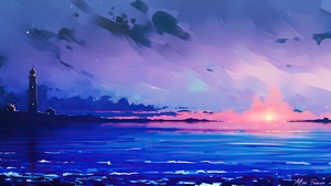 Lighthouse, Artist, Artwork, Digital Art, Artstation, 4K wallpaper
