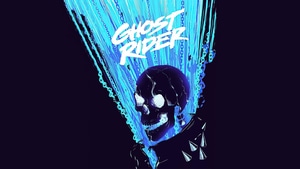 Ghost Rider, Superheroes, Artwork, Minimalism, 4K wallpaper