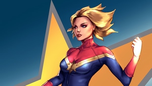 Captain Marvel, Superheroes, Artwork, Artist, Artstation, 4K wallpaper