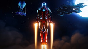 Iron Man, Fortnite, Games, 4K wallpaper