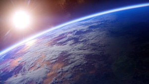 Earth, Orbit, Sun, Scenic, 4K wallpaper