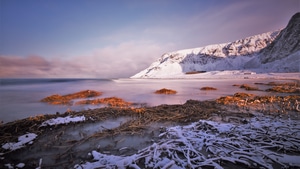 Snow, Mountains, Nature, 4K wallpaper