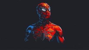Spiderman, Superheroes, Artwork, Artist, Minimalism, 4K wallpaper
