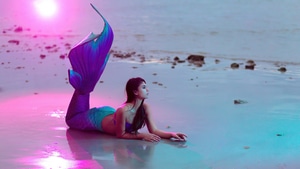 Girls, Model, Mermaid, Photography, 4K wallpaper