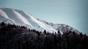 Snow, Mountains, Nature, Landscape, 4K wallpaper
