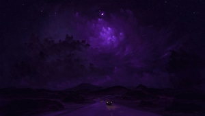 Purple, Night, Artist, Artwork, Digital Art, Deviantart, 4K wallpaper