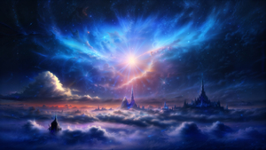 Above clouds, Aesthetic, Surreal, Magical, Imagination, 4K wallpaper