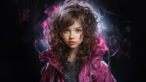 Cute Girl, AI art, Girly backgrounds, Pretty, 4K wallpaper