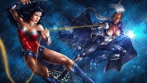 Storm X Men, Wonder Woman, Superheroes, Artwork, Artist, Deviantart, 4K wallpaper