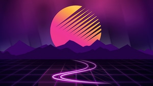 Retrowave, Artist, Artwork, Digital Art, 4K wallpaper