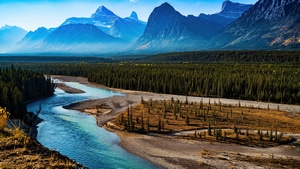 Landscape, Mountains, Forest, Nature, 4K wallpaper