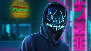 Hoodie, Mask, Artist, Artwork, Digital Art, 4K wallpaper