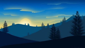 Sunrise, Landscape, Minimalism, Minimalist, Artist, Artwork, Digital Art, Deviantart, 4K wallpaper