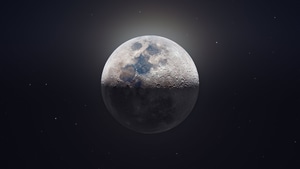Moon, Space, Photography, Dark, Black, 4K wallpaper